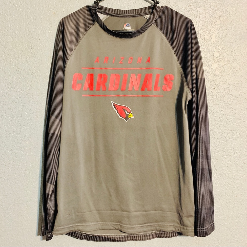 Majestic NFL Arizona Cardinal Long Sleeve Shirt(M)
